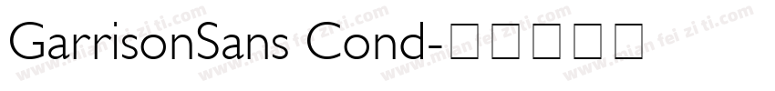 GarrisonSans Cond字体转换